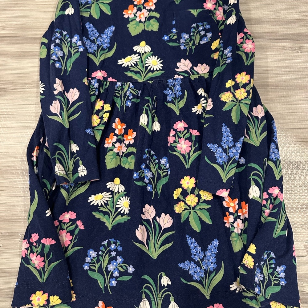 Mini Boden Pink and Green Floral Dress